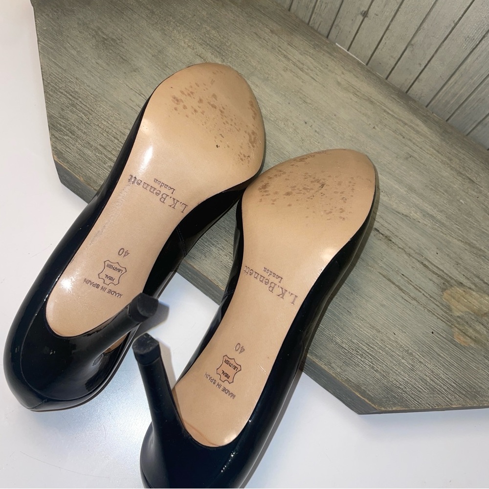 Flawless & Elegant LK Bennett Black Patent Leather Pumps 40 - Picture 9 of 10
